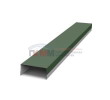 Крепежная планка верхняя Texas 0,5 GreenCoat Pural BT RR 11 темно-зеленый (RAL 6020 хромовая зелень)