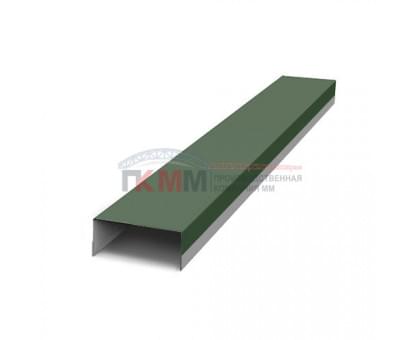 Крепежная планка верхняя Texas 0,5 GreenCoat Pural BT RR 11 темно-зеленый (RAL 6020 хромовая зелень)