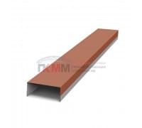 Крепежная планка верхняя Texas 0,5 Satin Мatt RAL 8004 терракота