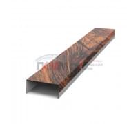 Крепежная планка верхняя Texas 0,45 Print Elite Chestnut Wood (обратная сторона серая) Крепежная планка верхняя Texas 0,45 Print Elite Chestnut Wood (обратная сторона серая)