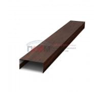 Крепежная планка нижняя Texas 0,45 Print Elite Choco Wood