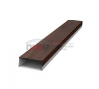 Крепежная планка верхняя Texas 0,45 Print Elite Choco Wood