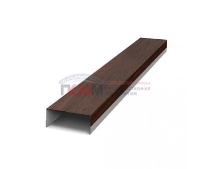 Крепежная планка верхняя Texas 0,45 Print Elite Choco Wood