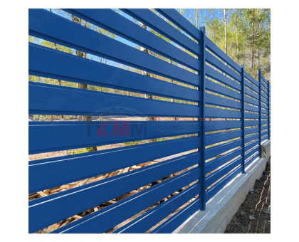 Крышка 45х20 жалюзи Texas 0,5 Satin с пленкой RAL 5005 сигнальный синий