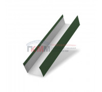 Крышка 45х20 жалюзи Texas 0,5 GreenСoat Pural RR 11 темно-зеленый (RAL 6020 хромовая зелень)