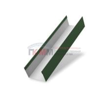 Крышка 45х20 жалюзи Texas 0,5 GreenCoat Pural BT, matt RR 11 темно-зеленый (RAL 6020 хромовая зелень)