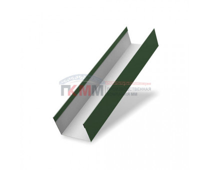 Крышка 45х20 жалюзи Texas 0,5 GreenСoat Pural RR 11 темно-зеленый (RAL 6020 хромовая зелень)