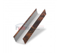 Крышка 45х20 жалюзи Texas 0,45 Print Elite Chestnut Wood (обратная сторона серая)
