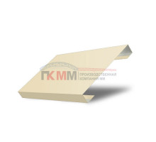 Ламель лицевая 125 Texas стартовая/финишная для калиток и ворот 0,45 PE RAL 1015 светлая слоновая кость