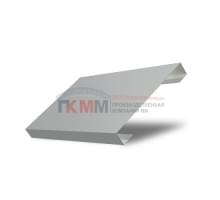 Ламель лицевая 150 жалюзи Texas 0,5 Satin с пленкой RAL 9006 бело-алюминиевый