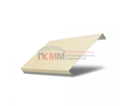 Ламель обратная 150 жалюзи Texas 0,5 Satin с пленкой RAL 1015 светлая слоновая кость