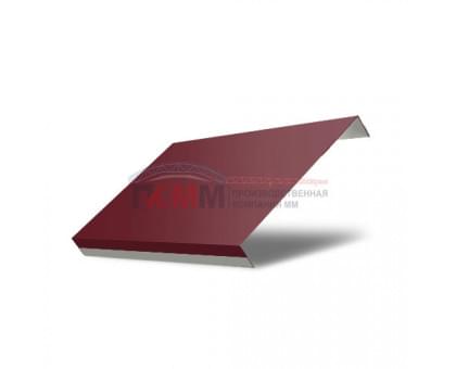 Ламель обратная 125 жалюзи Texas 0,45 Drap RAL 3005 красное вино