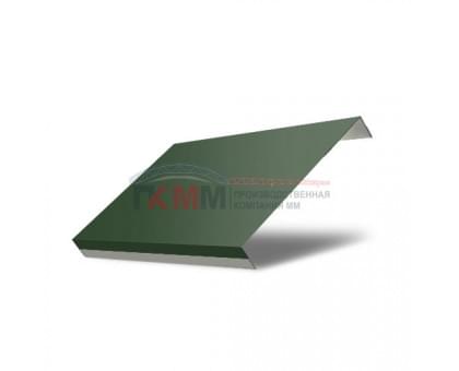 Ламель обратная 125 жалюзи Texas 0,5 GreenСoat Pural RR 11 темно-зеленый (RAL 6020 хромовая зелень)