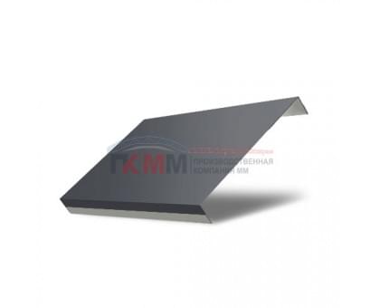 Ламель обратная 125 жалюзи Texas 0,45 Drap RAL 7024 мокрый асфальт