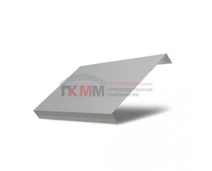 Ламель обратная 150 жалюзи Texas 0,5 Satin с пленкой RAL 9006 бело-алюминиевый