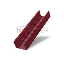 Стойка жалюзи Texas 0,7 PE с пленкой RAL 3005 красное вино