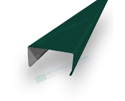Декоративная планка П - 60х30, ПЭ, Ral 6005 - 0,4мм