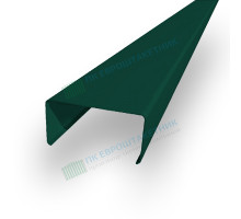 Декоративная планка П - 60х30, двухсторонний ПЭ, Ral 6005 - 0,45мм
