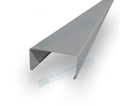 Декоративная планка П - 60х30, ПЭ, Ral 7004 - 0,45мм