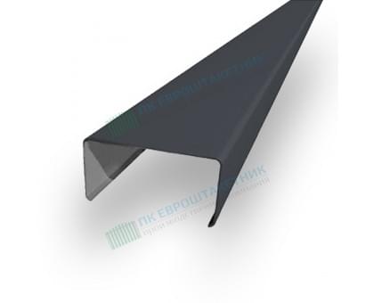 Декоративная планка П - 60х30, ПЭ, Ral 7024 - 0,35мм