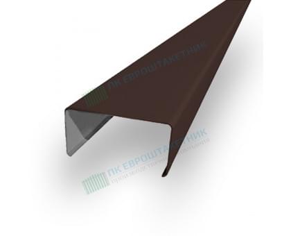Декоративная планка П - 60х30, ПЭ, Ral 8017 - 0,45мм