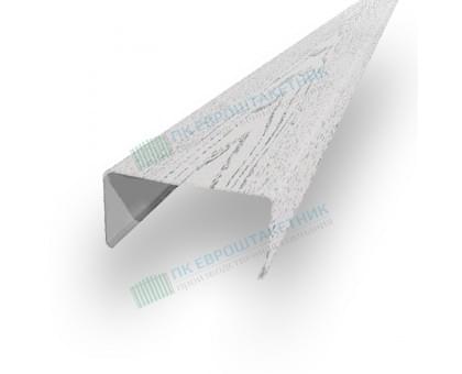 Декоративная планка П - 60х30, Беленний Дуб - 0,45мм