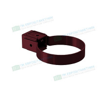 Хомут трубы Kliker ПВХ Premium бордо инд.упак. RAL 3005