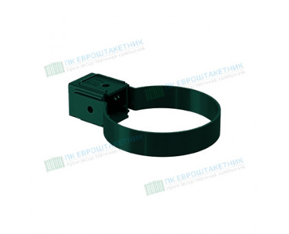 Хомут трубы Kliker ПВХ Premium зелёный инд.упак. RAL 6005