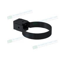 Хомут трубы Kliker ПВХ Premium графит инд.упак. RAL 7024