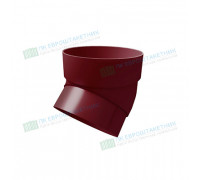 Колено трубы 45 град. ПВХ бордо RAL 3005