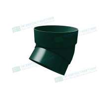 Колено трубы 45 град. ПВХ зелёный RAL 6005