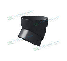 Колено трубы 45 град. ПВХ графит RAL 7024