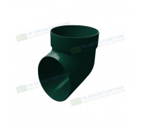 Колено сливное ПВХ зелёный RAL 6005