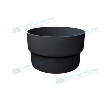 Муфта трубы соединительная ПВХ графит RAL 7024
