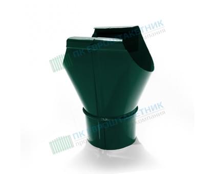Воронка выпускная D125/100-0.6 Пластизол двухсторонний RAL6005