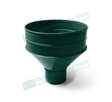 Воронка водосборная D100/300-0.5 Пластизол двухсторонний RAL6005