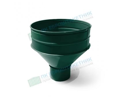 Воронка водосборная D100/300-0.5 Пластизол двухсторонний RAL6005