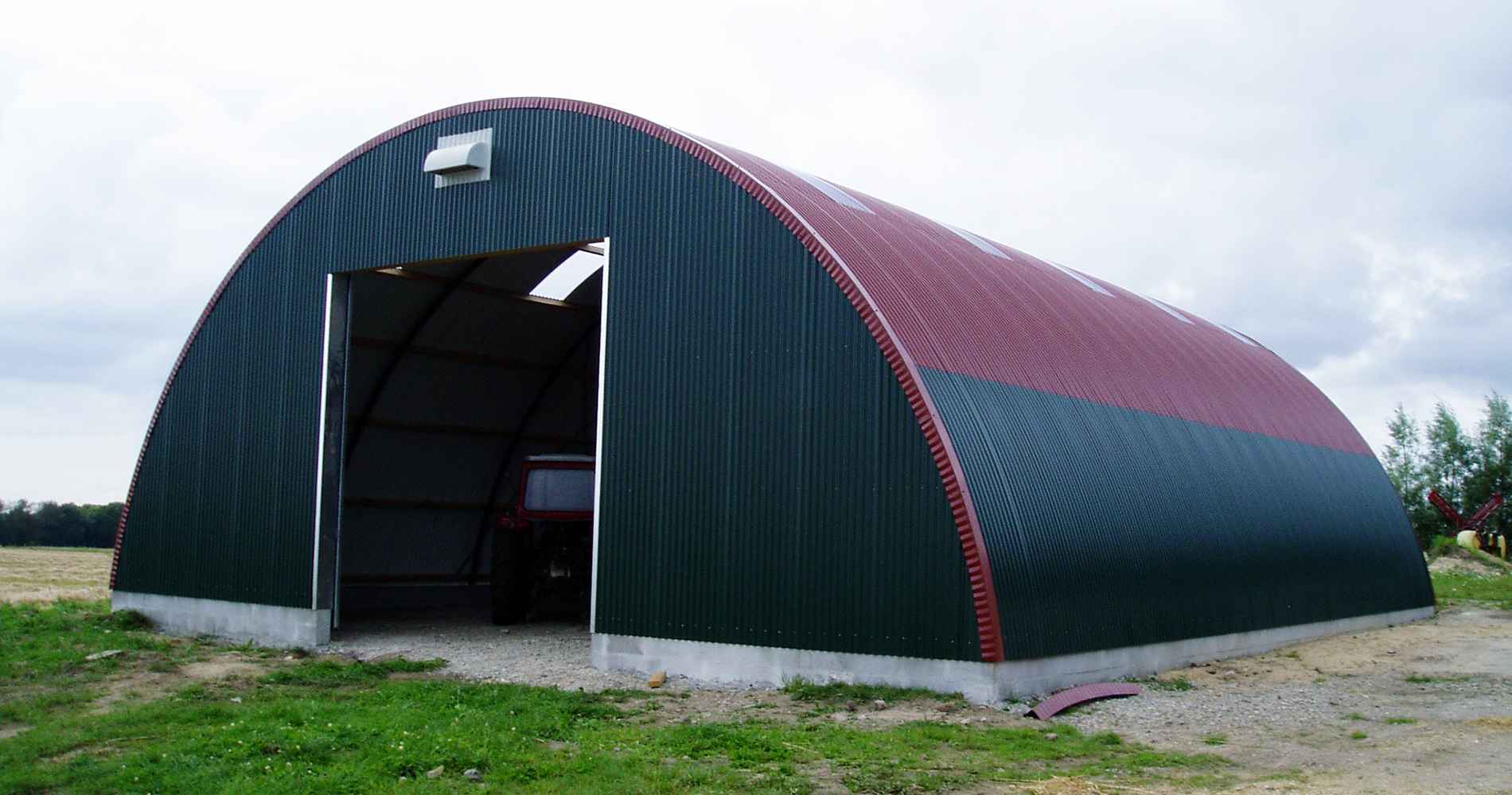 Арочная кровля из НС35ПГ