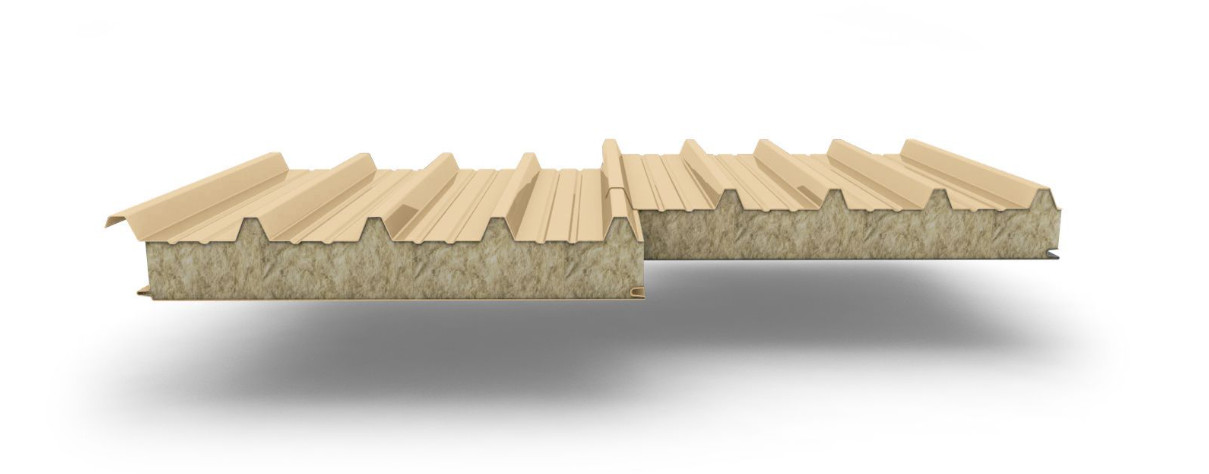 Кровельные сэндвич панели из минеральной ваты