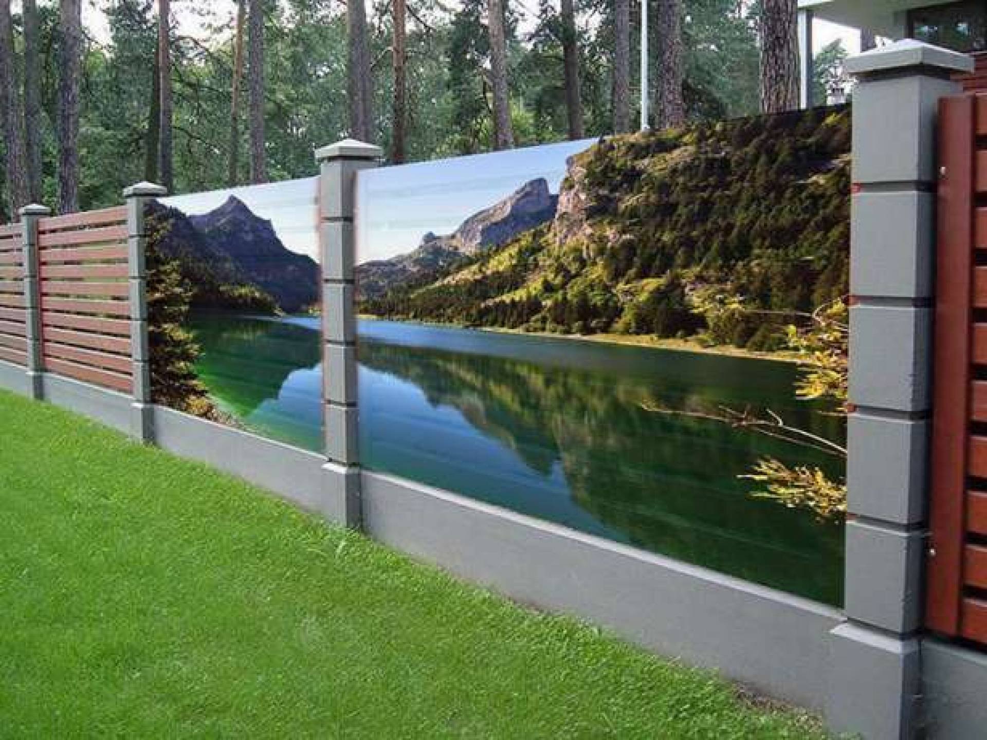 Фотозабор для оформления ограждений