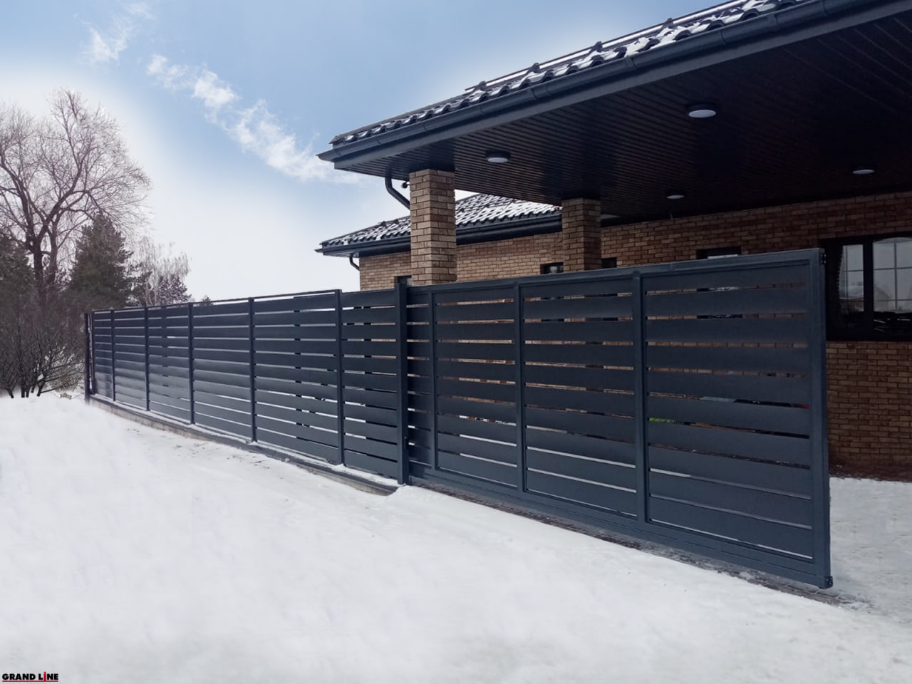 Узел крепления ламели в столбе